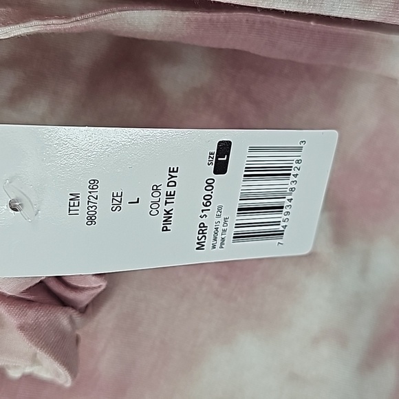Wildfox 2Piece Shorts & Top Lounge Set Pink Tye Dye - Picture 7 of 12